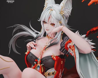 Hsin Wuthering Waves – Hand-Painted Anime Statue Gaming Collectible Figure