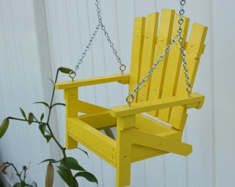 Cute new Style! Sunny Yellow Adirondak Chair Bird Feeder-Free Shipping, Thank You Gift, Cedar Rustic Feeder, House Warming, Cardnial Chair