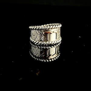 Custom Ranch Brand Engraved Silver Ring - Etsy