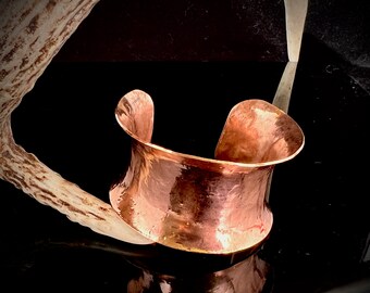 Hand-hammered Copper Cuff Bracelet