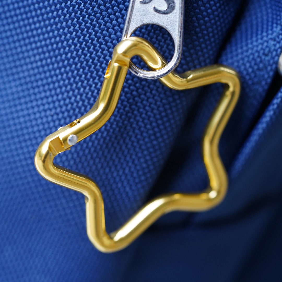 48mm Star-shaped Alloy Carabiner Clip Clasp Spring Hook Keyring Camping ...