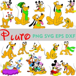 Pluto PNG SVG clipart digital download