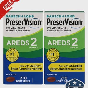 PreserVision AREDS 2 Eye Vitamin Mini Softgels (2 Pack, 210 Count Each)