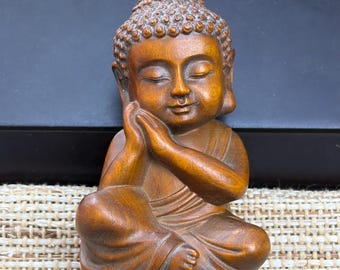 ニュージーランドのマオリ族の木製彫刻像、手彫り、パウア貝、特大 15
