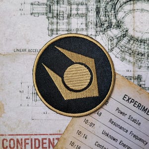 Half Life Combine Patch, Embroidered Gaming Patch, Combine Badge, Tactical Morale Patch, Cosplay Accessory, Gamer Gift