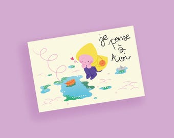Carte Je pense à toi