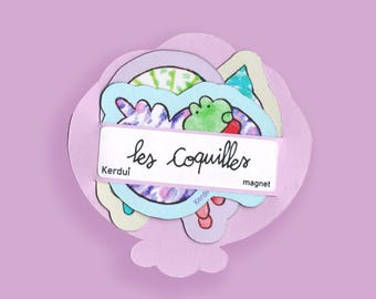 Pack 3 magnets Les Coquilles - aimants décoratifs