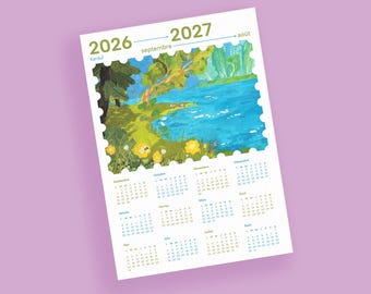 Affiche A3 Calendrier septembre 2026 - août 2027