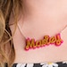 Helen Wright reviewed Personalised Double Colour Name Necklace - Custom Made Acrylic Jewellery - Gifts for Her - Personalised Name Jewellery
