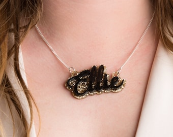 Double Layer Script Name Necklace