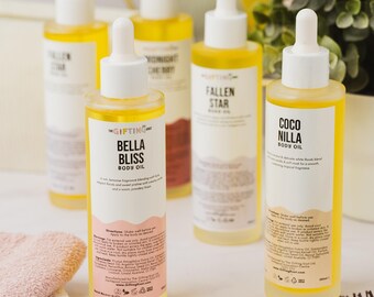 Fragrance Body Oil – Choose Your Scent | 100ml Luxury Shimmer Body Oil | Vegan Body Oil | Gift for Her