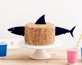 Décoration de gâteau requin - décoration de gâteau d'anniversaire - accessoire de fête - décoration de gâteau sous la mer