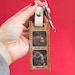 Personalised Oak Wood Film Strip Photograph Keyring | Photo Gift ...