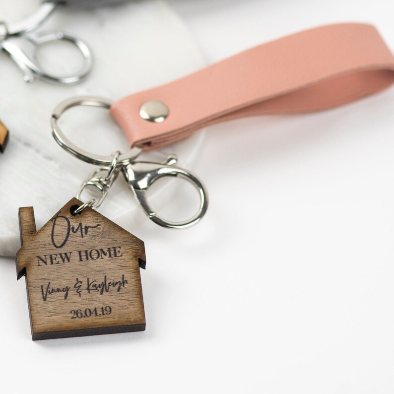 Fisrt Home Key Rings New Home / First Home Personalised Walnut Wood Keyring - Etsy