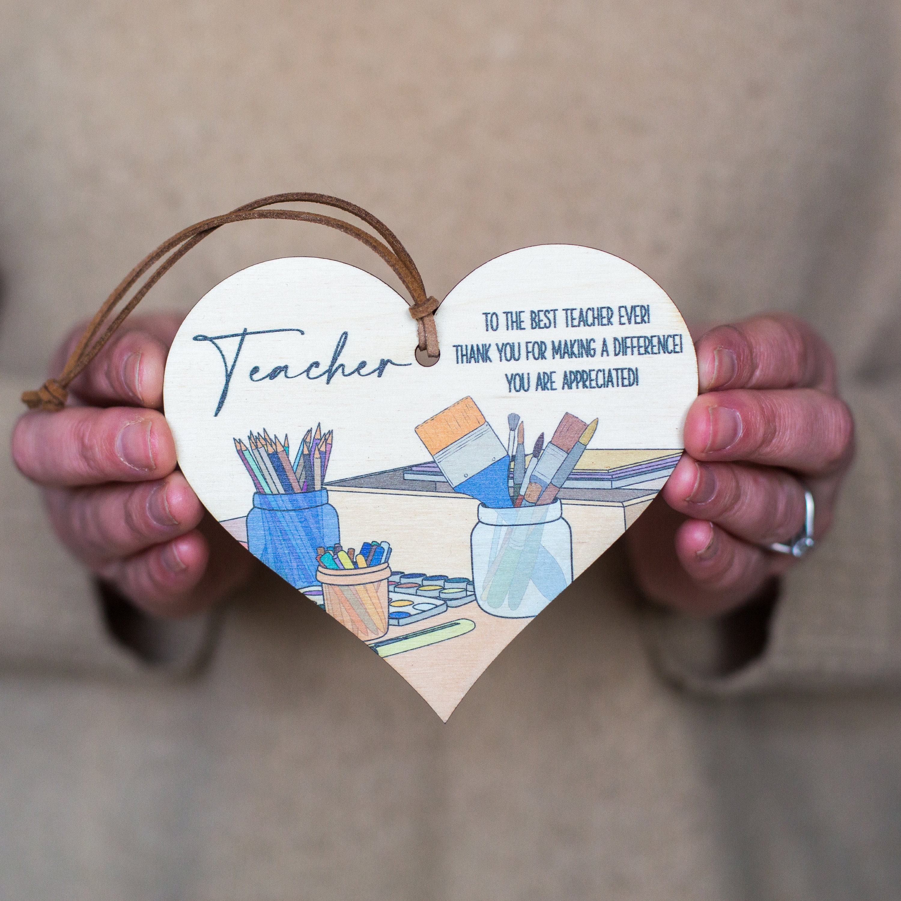 Teacher Appreciation Table Centerpieces Thank You Wooden Sign