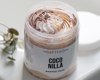 Coco Nilla Whipped Soap – Creamy Coconut And Vanilla Cleanser | Fluffy Body Wash Cream | Shower Routine | Self Care Gift UK