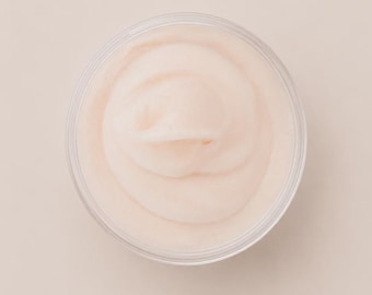 Vanilla Sugar Body Scrub | Handmade Exfoliating Whipped Polish | Moisturising Skin Scrub | Vegan Spa Gift