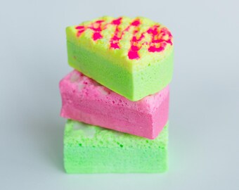 Soap Infused Exfoliating Value Bundle Sponges | Pick Any 4 | Travel Toiletries 4 scented sponges for less than 4 quid each!