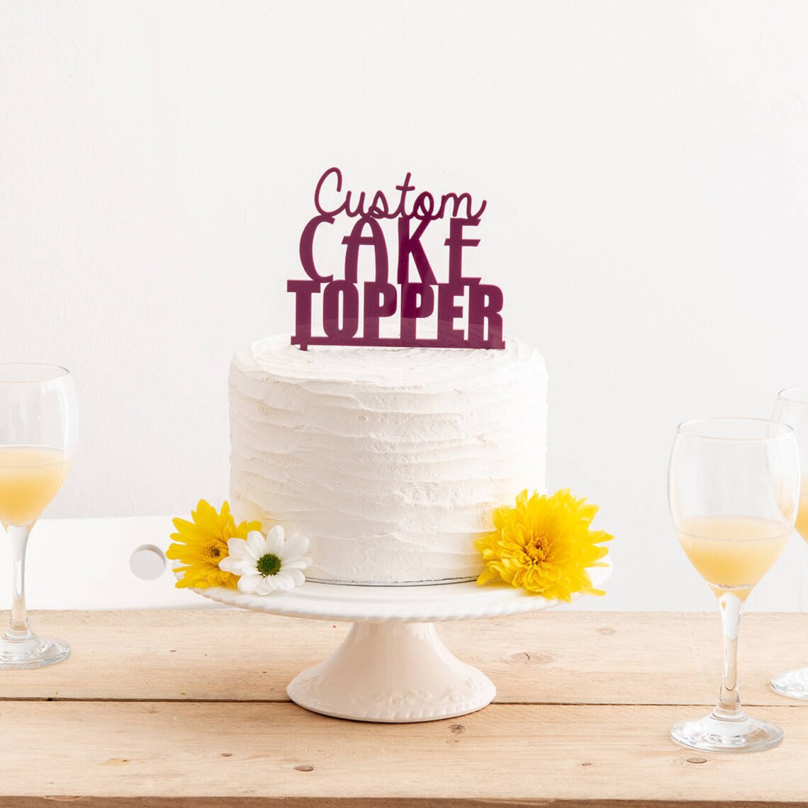 Custom 'design Your Own' Cake Topper Personalised Etsy UK