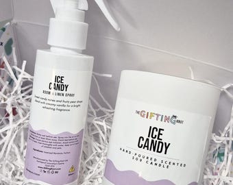 Ice Candy Home Fragrance Gift Set – Candle & Room Spray