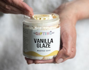 Sweet Vanilla Whipped Soap – Creamy Body Wash, Gourmand Dessert Scent, Shaving Butter, Self Care Gift UK
