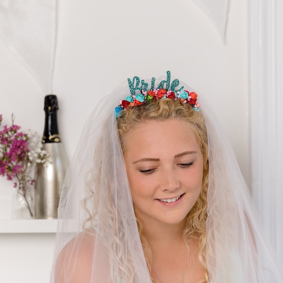 Bridal Headband with Removable Veil