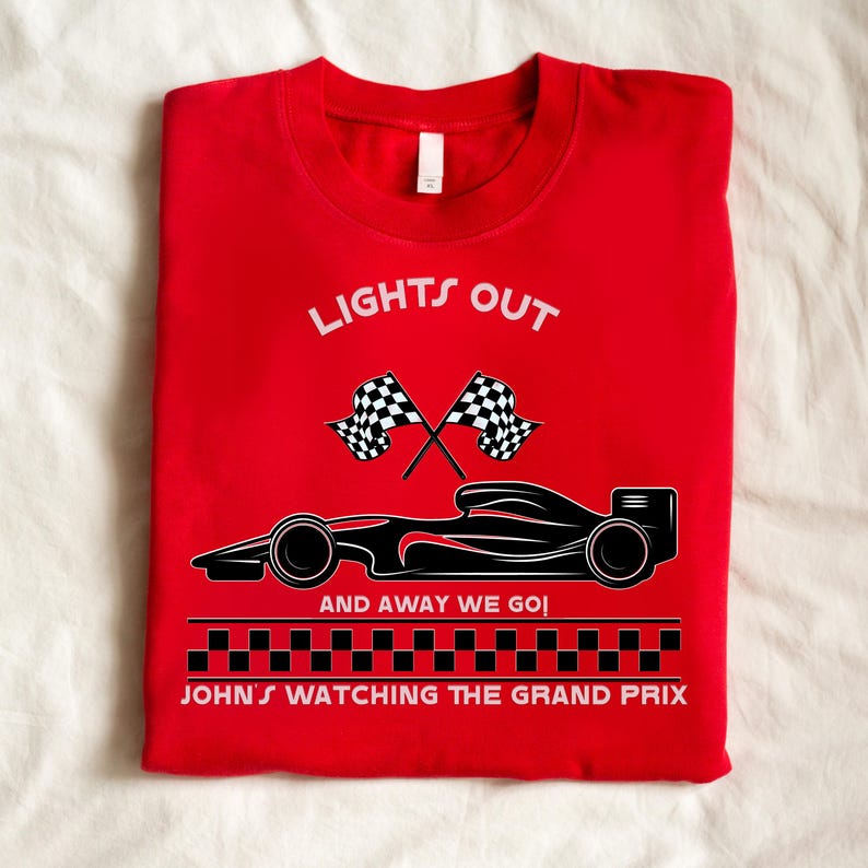 Personalised F1 'lights Out' Racing Themed Sweatshirt Etsy UK