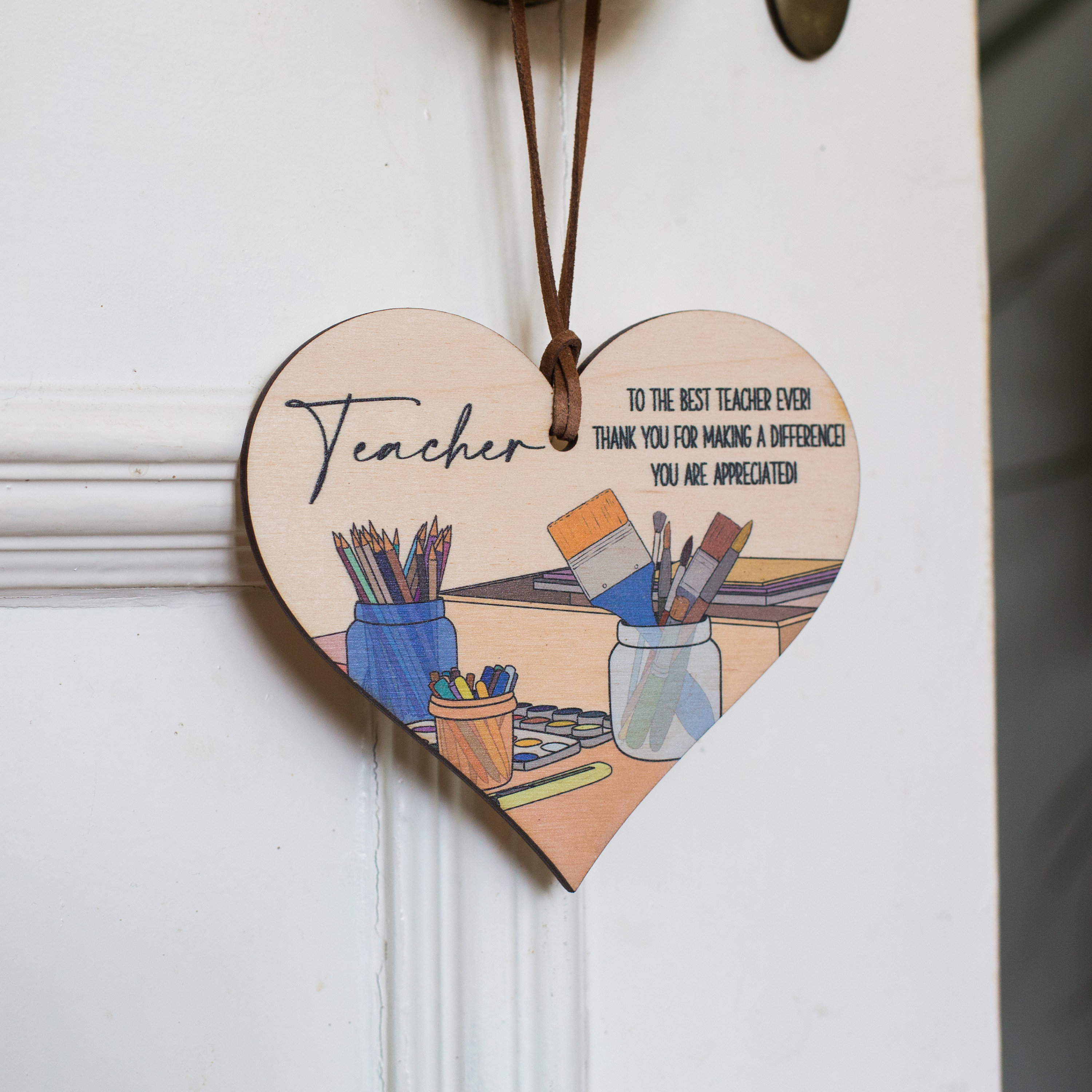 Teacher Appreciation Table Centerpieces Thank You Wooden Sign
