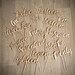 Modern Script Wooden Wedding Table Numbers - Rustic Hand Written Wedding Decorations