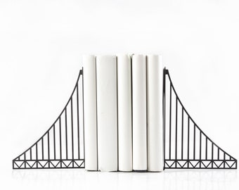 Metal Bookends // Verrazano Bridge // Cool Home Decor Gift for A NYC Housewarming Party