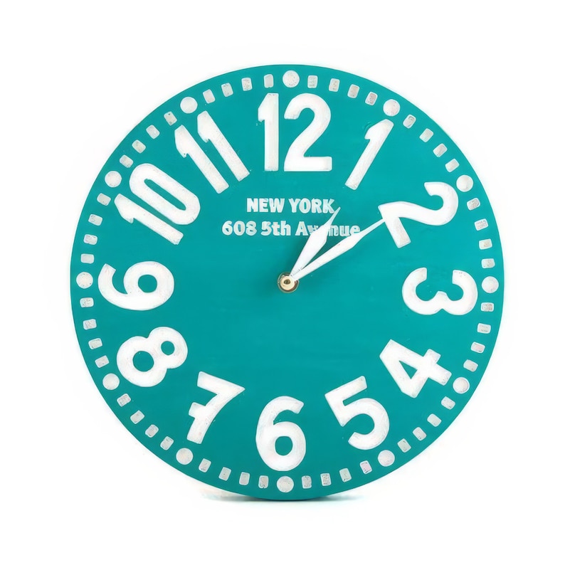 Customizable Clock in Retro Chalk on Blackboard Style image 4