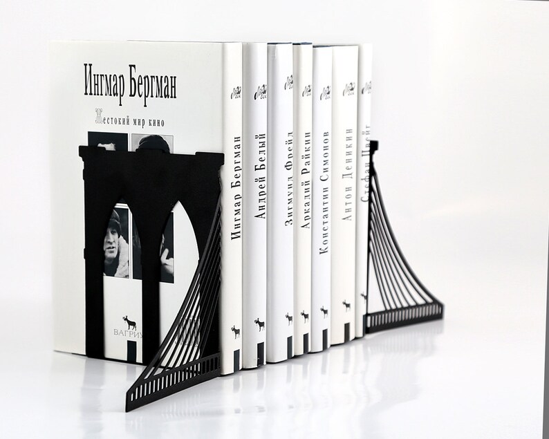 Metal Bookends // Brooklyn Bridge // Housewarming Present for Etsy Canada