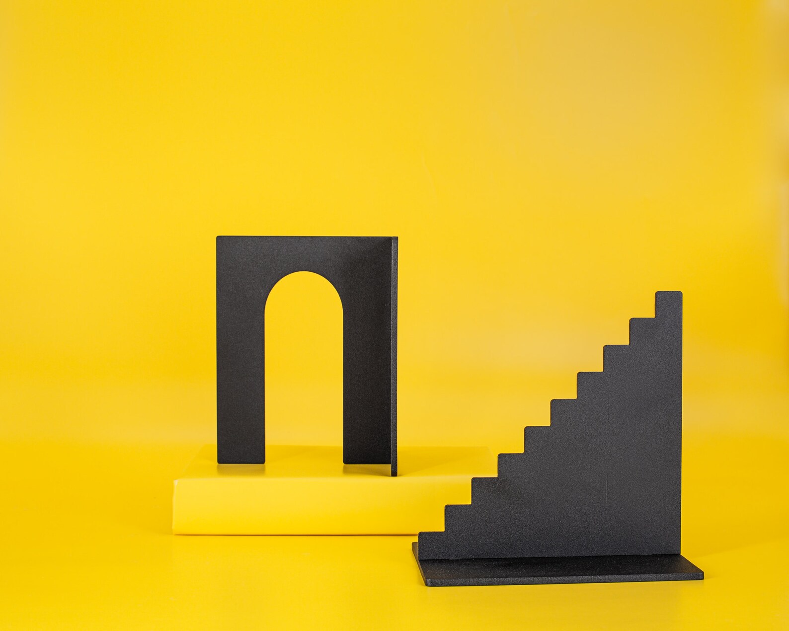 Heavy Metal Bookends Basic Shapes Etsy