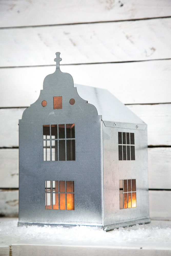 Candle Holder Tin House Amsterdam small. FREE SHIPPING Tin Etsy