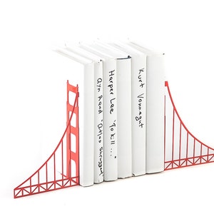 Metal Bookends, Golden Gate Bridge, Decor Gift for The San Franciscan, A San Francisco Housewarming Party image 5