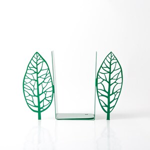 Tree Bookends // green edition Magritte trees // Unique artistic book holders // Magritte inspired bookends // FREE SHIPPING image 2