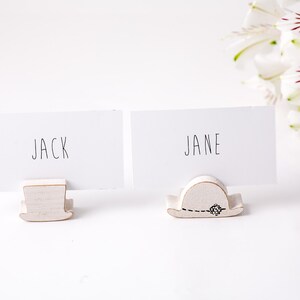 Titulaire de la carte place SET 30 pour votre mariage ou tout chapeau melon thème de la fête chapeau haut de bois récupéré