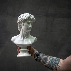 Male Bust Sculpture // Trendy Ancient Statue for Modern Home - Etsy