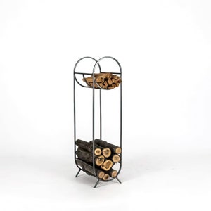 Log holder // Firewood Storage for indoors or outdoors with a round kindling section