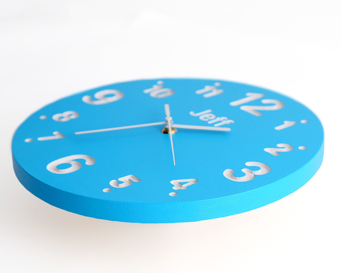 Children's room Nursery Wall clock for kid's room with Etsy