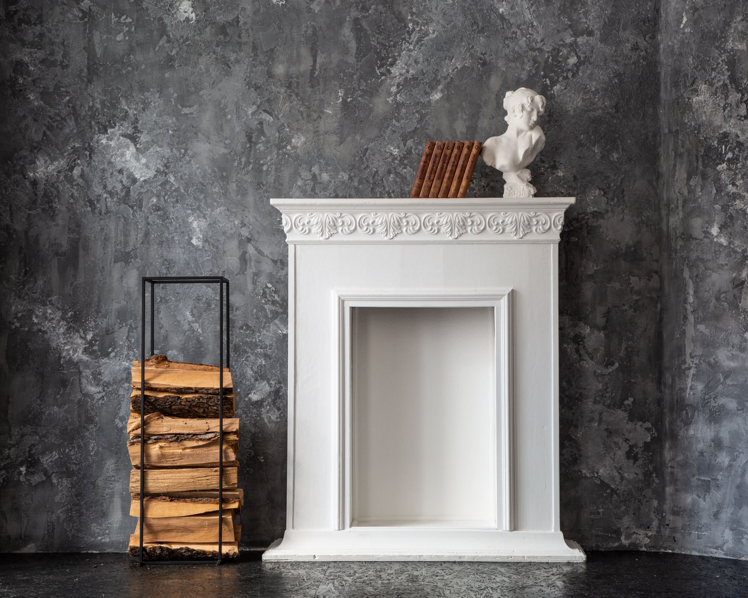 Restoration hardware firewood holder sale