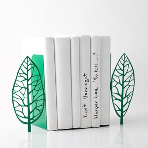 Tree Bookends // green edition Magritte trees // Unique artistic book holders // Magritte inspired bookends // FREE SHIPPING image 3