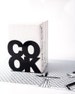 One metal kitchen bookend // CookOne Black or White // modern functional kitchen decor // FREE SHIPPING // Christmas // housewarming present 