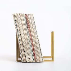Gift for Music Lovers, Vinyl Record Rack, Metal LP Record Storage, Minimalist Display for LP Records, Perfect for a Stylish Vinyl Collector. image 9