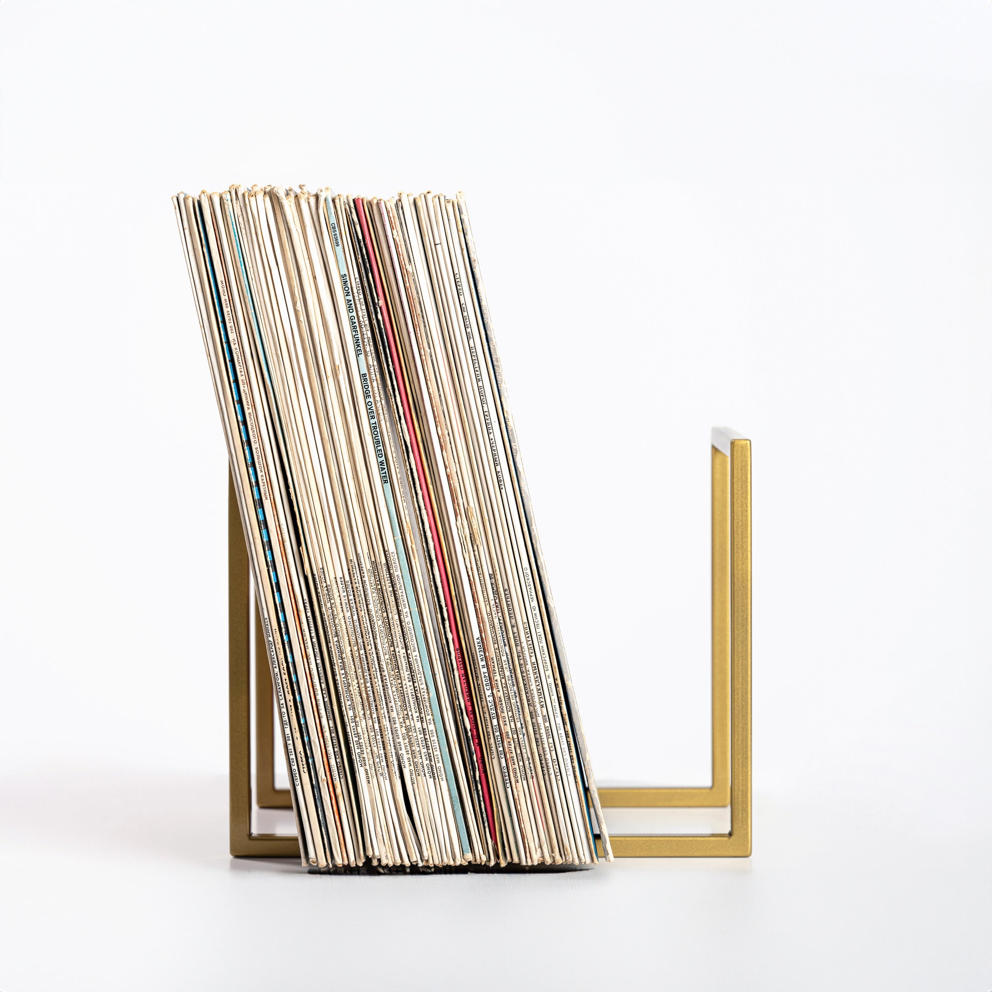 Metal Vinyl Record Rack: Minimalist LP Record Storage - Etsy
