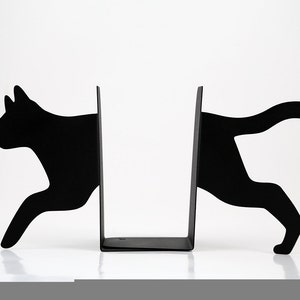 Metal Bookends // Running Cat image 3