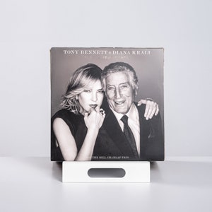 Modern Metal LP Vinyl Record Stand: Minimalist Music Storage