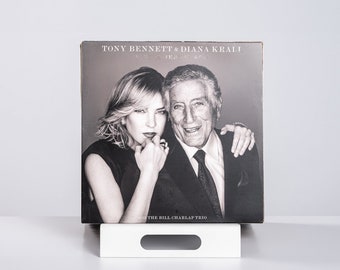 Modern Metal LP Vinyl Record Stand: Minimalist Music Storage