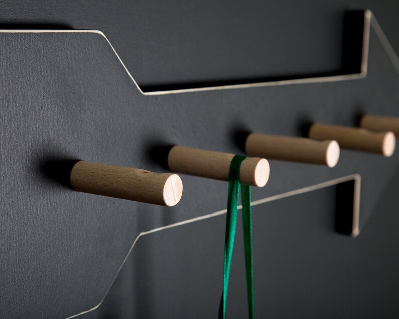 Coat Rack hanger Arrow birch wood // Functional decor for Etsy