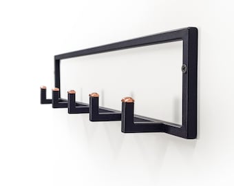 Metal Coat Rack, Minimalist Premium Quality Wall Hooks With Stylish Copper Tips